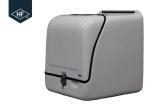 Waterproof Insulated Motorcycle Delivery Box , 113L White Motorbike Pizza
