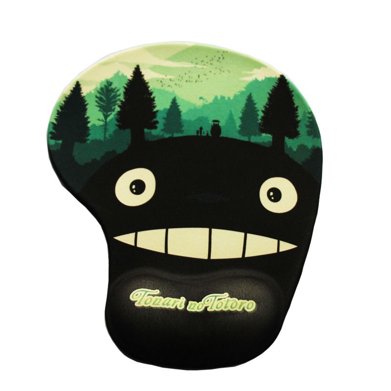 Minglu WMP-048   Non Slip Cartoon Wrist Protected Memory Foam Mouse Pad with wrist rest support