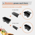 Blackstone Accessories Grease Catcher Rear Grease cup Disposable Foil Liners