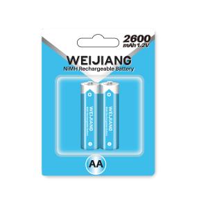 Quality 1.2V NiMH AA Battery 2600mah 2200mah 1800mah NiMH Rechargeable Batteries wholesale
