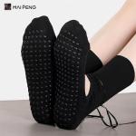Straps Design Anti Slip With Open Instep Yoga Socks Women'S Pilates Crew Grip