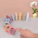 Infants Silicone Dominoes 10 Pieces Baby Silicone Toys Entertaining