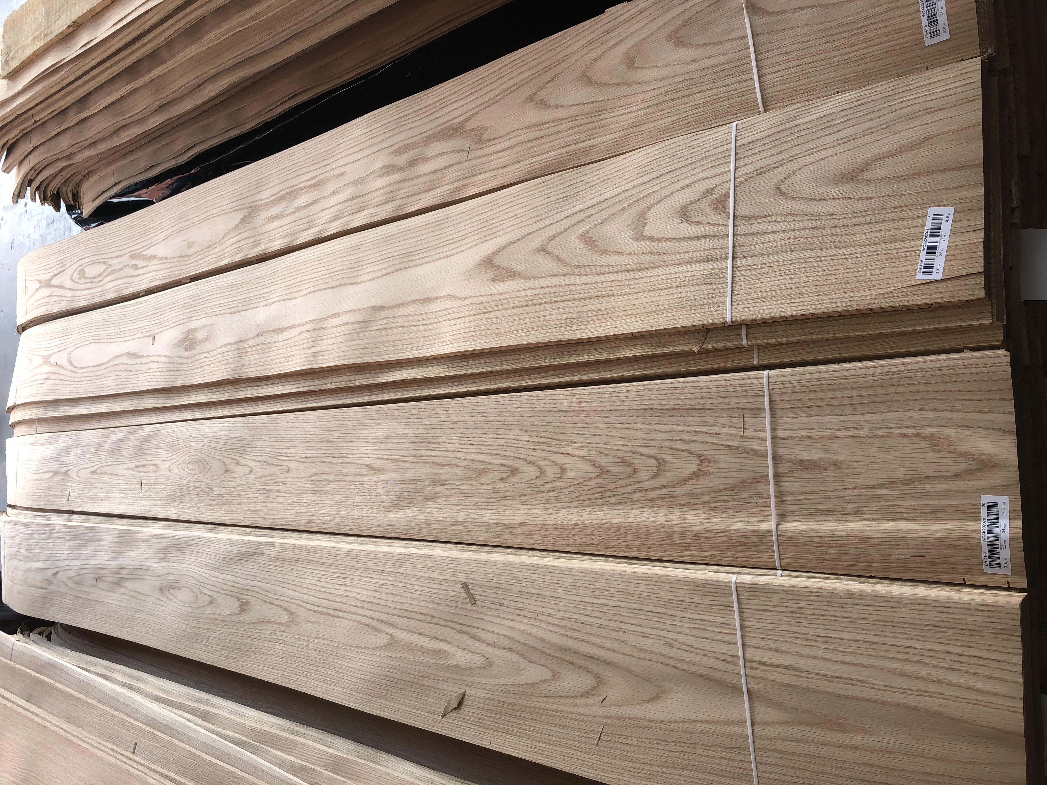 Wholesale 0.45mm A/AA Wood Veneer White Oak Wood Veneer Sheets Natural decorative wood veneer