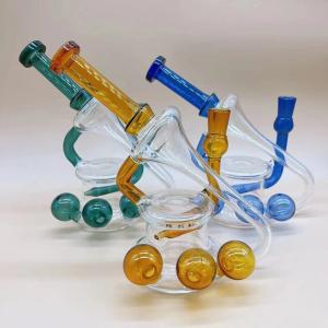 Quality 10&quot; Smoking Milk Yellow Tobacco Glass Bongs Stock Supply wholesale