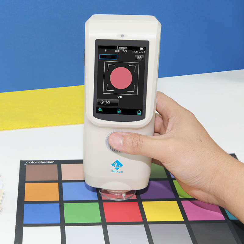 3nh CR9 Portable Spectrophotometer Digital Color Analysis Meter Fabric Textile Food Laboratory Colorimeter