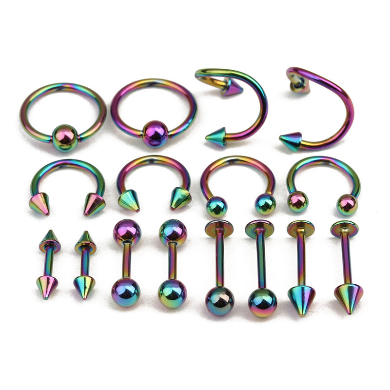 Surgical Steel Nose Rings Body Piercing For Women Punk Earring Stud Hoops Nariz Percing Nez Piercing