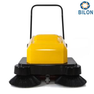 Quality Yellow 120W Walk Behind Power Sweeper / Hand Push Floor Sweeper wholesale