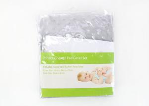 Quality 2pk Crib Mattress Sheets , Fitted Waterproof Crib Mattress Cover 12x24&quot;,22x34.65&quot; wholesale
