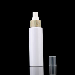 Quality Empty Hot 100ml 200ml Plastic Pump Cosmetic PET Packaging, Wholesale Body Lotion PET Bottle with Bamboo Pump wholesale