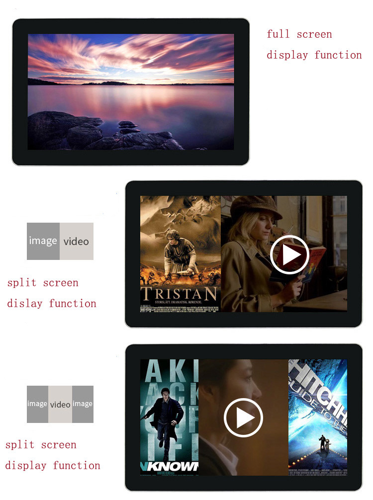 15.6 Inch Capacitive Multi Touch Screen Wall Mounted Advertising Display