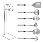 Europe style stainless steel Cooking Utensil Tool With Utensil Holder 7PCS /SET