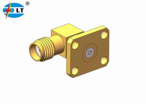 Quality 50Ohm 4 Holes SMA RF Connector Female Jack SMA Flange Mount Connector wholesale
