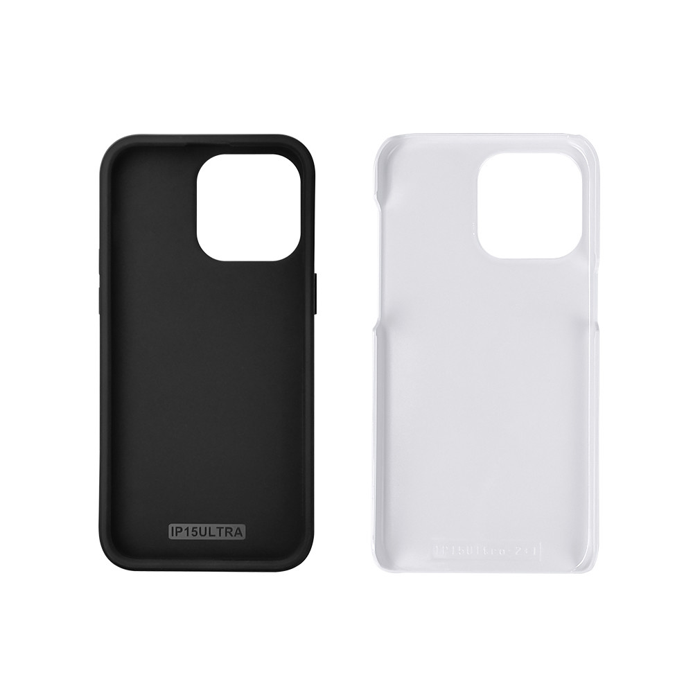 White PC Coating 3D Sublimation Printing 2 in 1 Double Layer Back Cover Phone Case