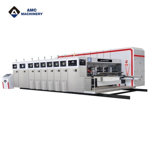 Corrugated Cardboard Box Flexo Printer Slotter Die Cutter PLC Control CE