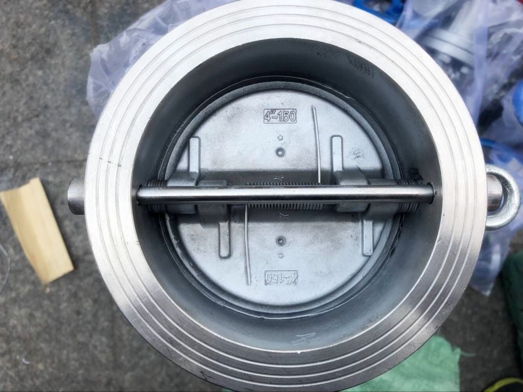 304 Stainless Steel Clamp Double Disc Check Valve Clamp Butterfly Type Soft Seal Check Valve