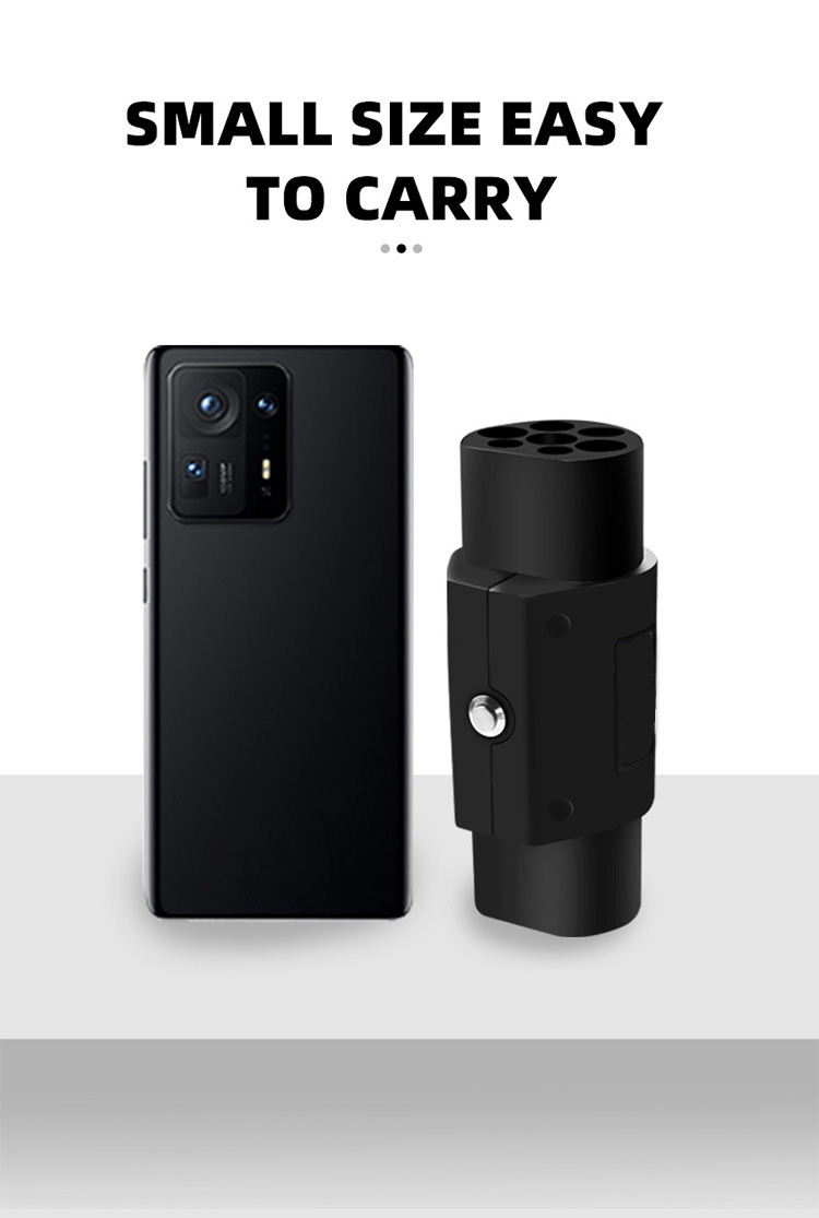E-mingze EV Charger Power Adapter 32A for Type2 to GBT Adapter Charging Cable Made of High Flame Retardant PC Fuel