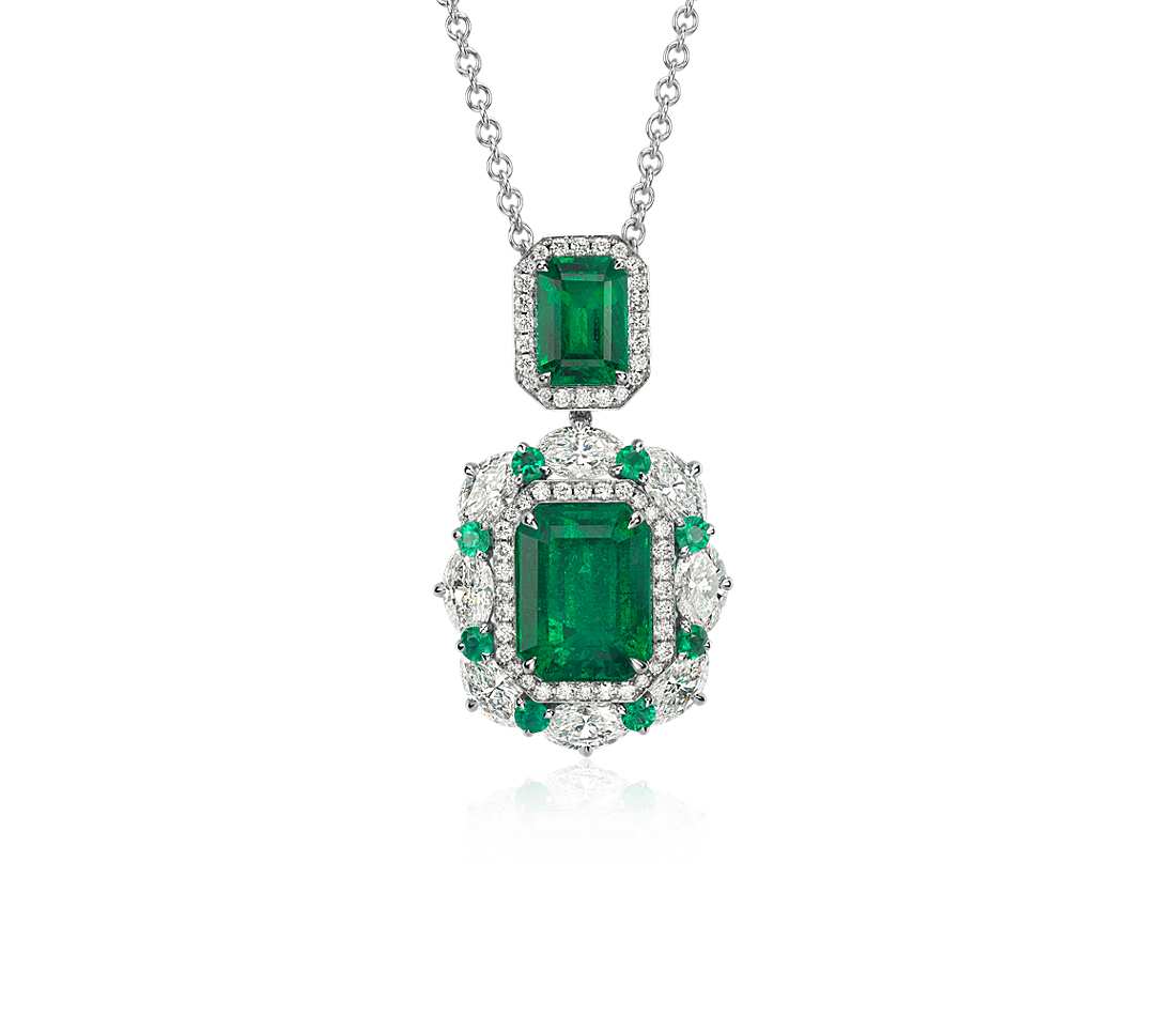 925 Sterling Silver Dubai Engagement Women's Earrings with Brazilian Emerald Gemstone