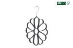 Betterall China Manufacture Velvet Clothes Hanger Flowery Velvet Ties Hanger