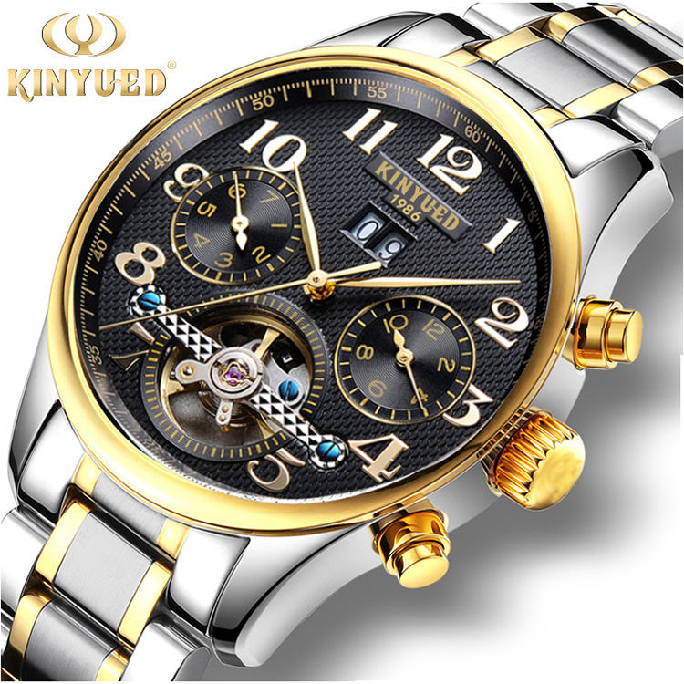 Alloy Case Tourbillon Mechanical Watch Sports Automatic Mechanical Watch