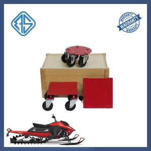 Quality 3 Pieces Snowmobile Caster Dolly 1500lbs Capacity 3mm Alloy Steel Wheel Non-Slip Mat wholesale