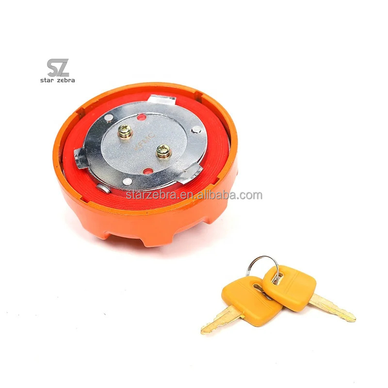 Double Locks Fuel Tank Cover Cap For Hitachi Excavator EX100-3 EX200-3 EX300-3 EX400-3 Perfect for Construction Works