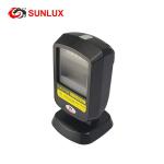 Black Case On Counter Supermarket Hand free 2D Barcode Scanner USB Cable