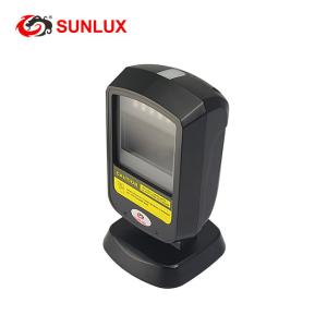 Quality Black Case On Counter Supermarket Hand free 2D Barcode Scanner USB Cable wholesale