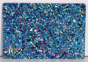 Quality Confetti Chunky Flakes Glitter Cast Acrylic Sheet For Handcraft 4mm Thick wholesale