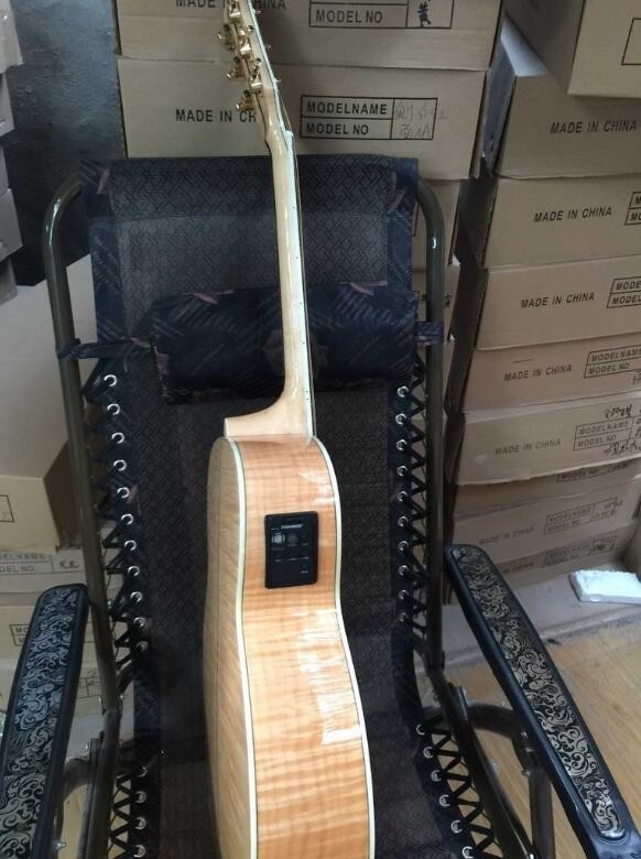 2018 Chibson G200 acoustic guitar flame maple GB G200 deluxe electric acoustic guitar G200 acoustic guitar