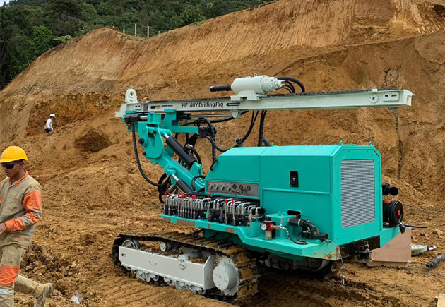 Construction Crawler Blasting Hole Anchor Drilling Machine