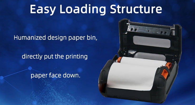 Portable Printer with USB Bluetooth Interface and 0.96 Inch OLED Display Private Mold