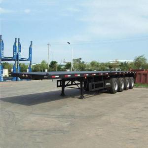 Quality Q345B Beam 4 Axle 40Ft Container Flatbed Semi Trailer wholesale
