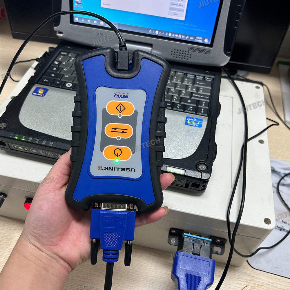 For NEXIQ-3 USB Link 125032 USB for Detroit for vocom Heavy Duty Truck Scanners USB Link+Getac F110 tablet Ready to use