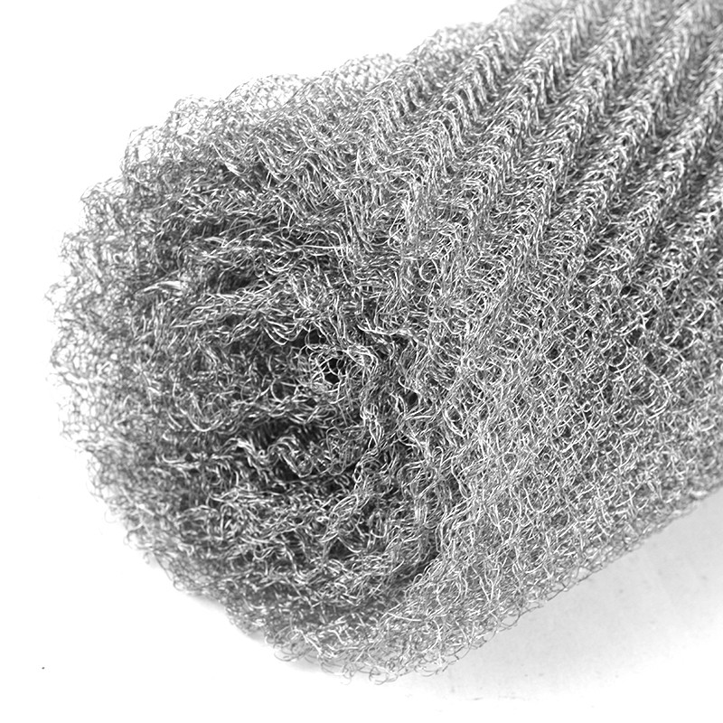 Copper Knitted Metal Wire Mesh Rectangular Shape For Liquid Filtration In Various Lengths