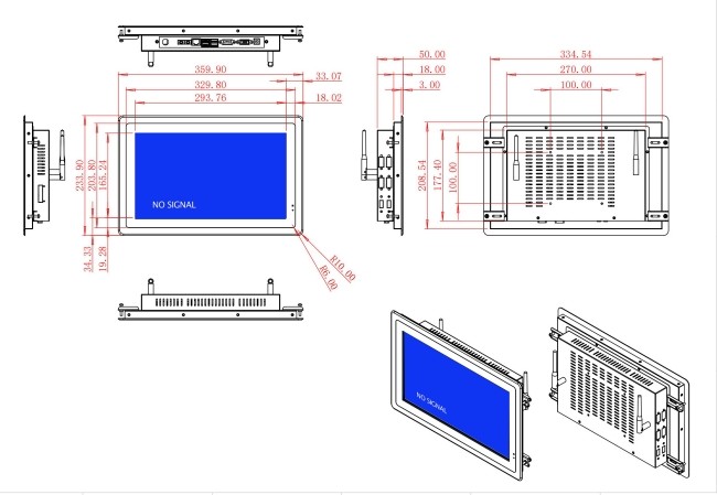 13.3-Inch Non-OS Monitor for Retail Terminals and Public Displays