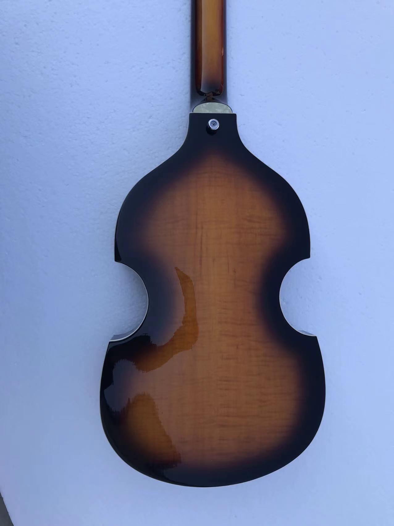 Custom Flamed Tiger Top Maple Back Korean Hardwares Genuine Hofner HI-S ERIES B-Bass 4 Strings Bass Guitar