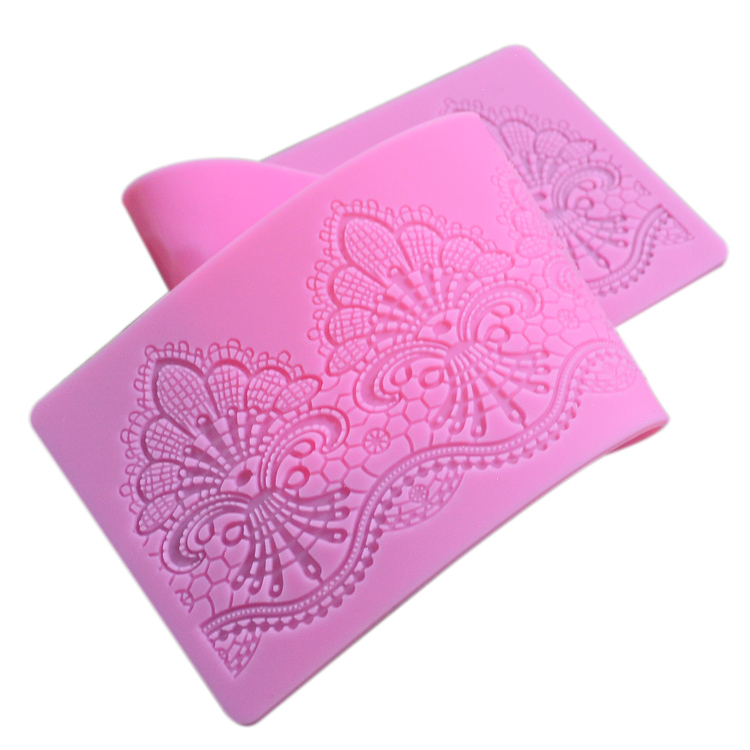 Homemade Silicone Baking Utensils Stocked Fondant Lace Moulds For Cake Decorating