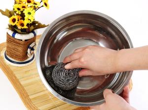 Quality Strong Decontamination Metal Scouring Ball Free Samples For Kitchen Pots And Pans wholesale