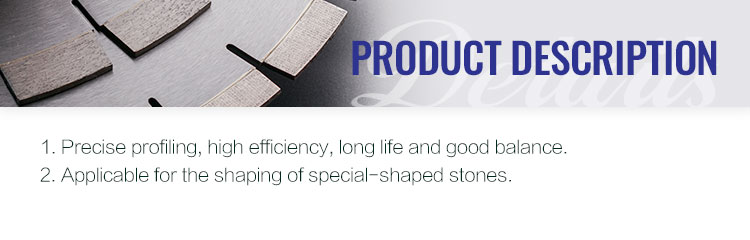 Stone Profiling High Sharpness Diamond Tools CNC Router Bits Grinding Wheel 64-134mm