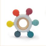 BSCI Food Grade Silicone Teether EN71 BPA Free Nuby Wood