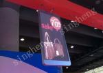 Aluminum Material Transparent Led Wall , Led Advertising Board 120° Viewing