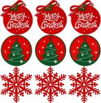 Red Felt Coasters Table Mat Xmas Winter Coffee Cup Mat Ornament
