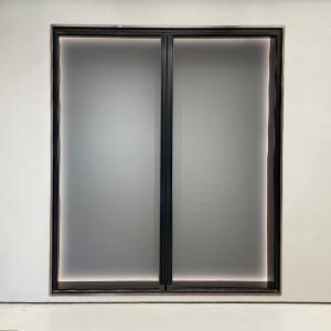 Quality Black Aluminum Trackless Screen Door 200*280cm 400*280cm wholesale