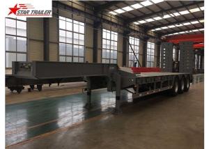 Quality Detachable Hydraulic Low Flatbed Semi Trailer For Mining And Forestry Machinery wholesale