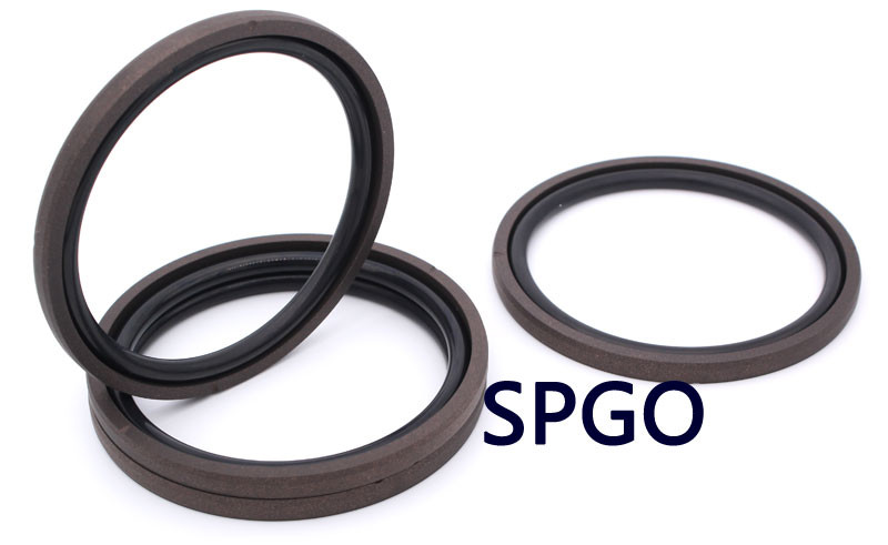 SPGO PTFE NBR Bronze Piston Seal Hydraulic For Excavator Construction Machinery