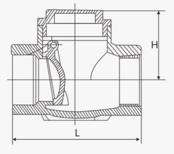 Factory Direct 304/316 Stainless Steel Swing Check Valve Anti-Backflow Valve