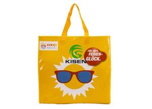 Quality Yellow Woven Carry Bags Handle Type With Your Own Logo OEM / ODM Accepted wholesale