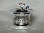 Arabia Exquisite Imitation metal base Louhua Roses Sugar bowl