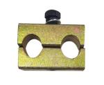 Excavator Hydraulic Tubing Line Double Tube Clamp Aperture 33mm