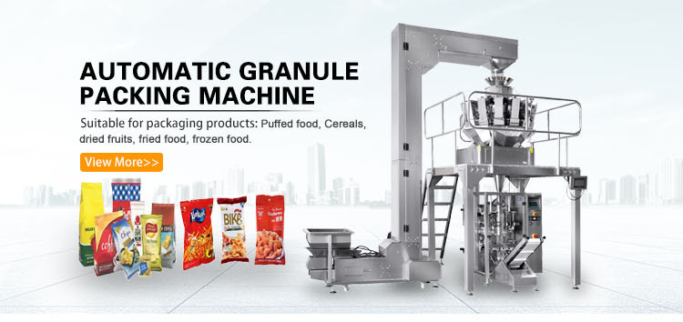 Multihead Pillow Bag Granule Vertical Packing Machine For Snacks